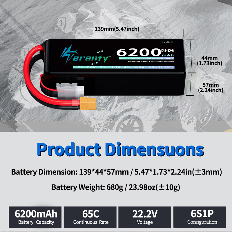 Baterai Lipo TERANTY 6S 6200mA - Drone Battery 6S ulasan dan harga