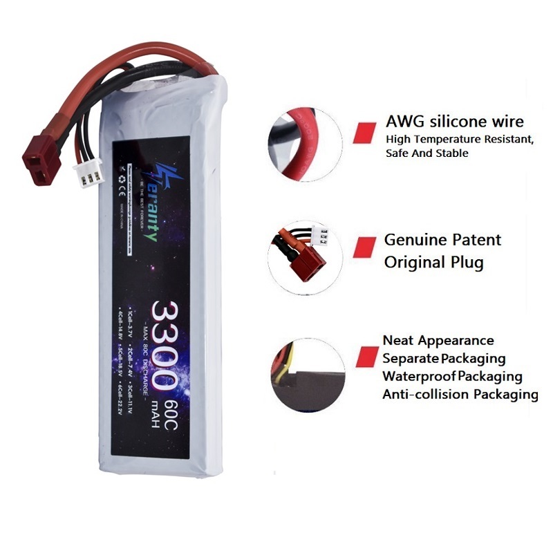 2S 7.4V baterai LiPo 3300mAh 6 - Drone Battery Lipo ulasan dan harga